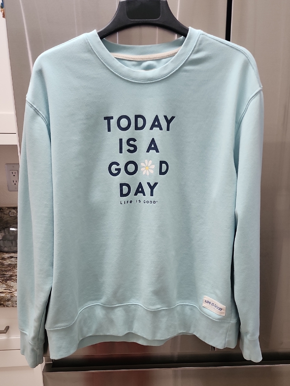 Life Is Good, Women's 3 Daisies Simply True Fleece CrewRelaxed Fit, Size XXL